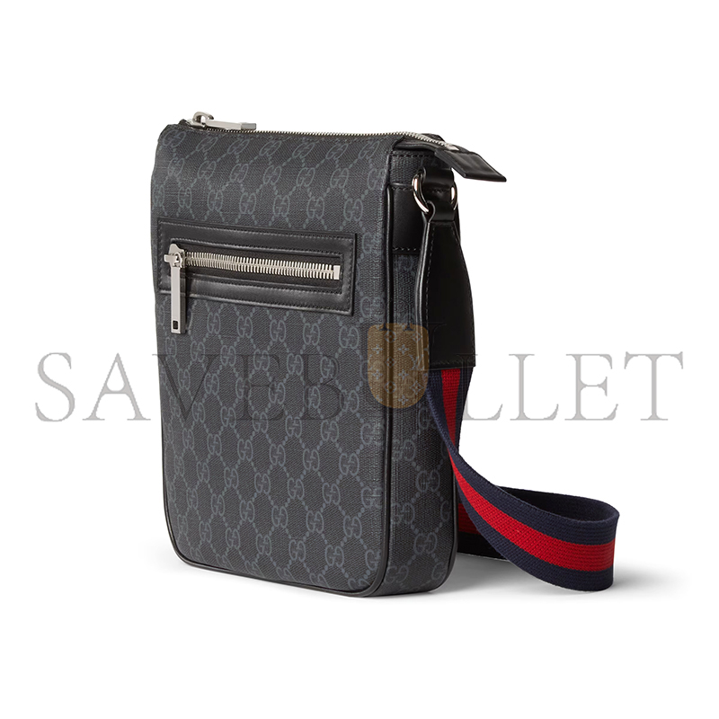 GUCCI GG BLACK SMALL MESSENGER BAG ‎‎792082 (23.5*21*4.5cm)